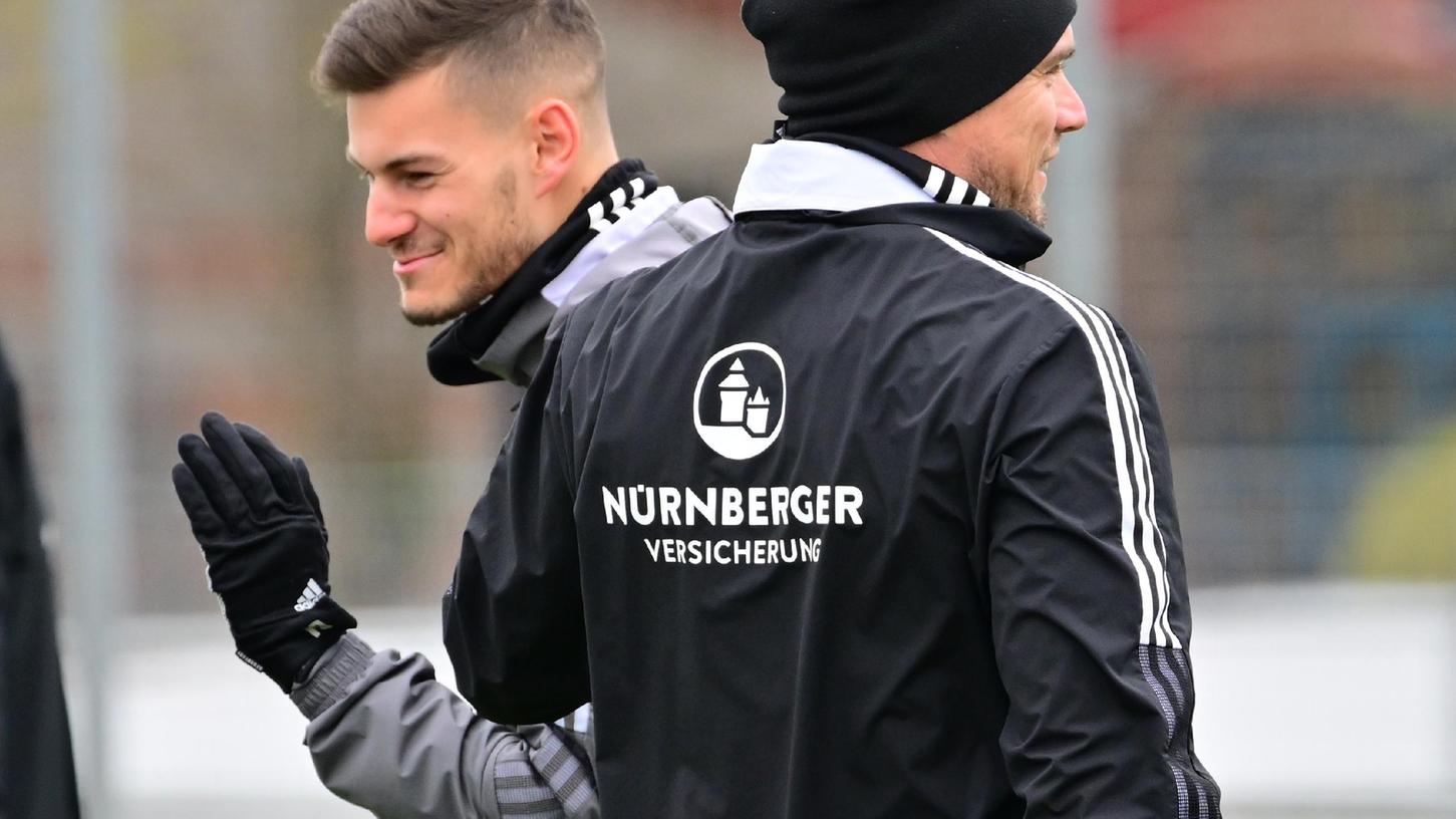 "Klare Option für Samstag": Tom Krauß (li.) könnte den gesperrten Fabian Nürnberger ersetzen, sagt Trainer Robert Klauß.