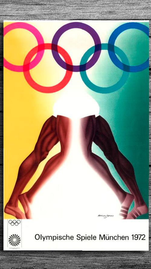 Trendy und frisch vor 50 Jahren: So schick waren die Münchner Plakate für Olympia 1972