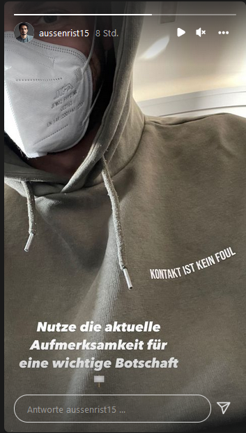 Mats Hummels Instagram Story vom 12. April. Mats Hummels Instagram Story vom 12. April.