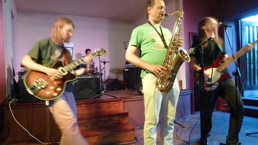 Die letzte United Music Power Session mit Saxofonist Markus Rießbeck, Lehrer an der Musikschule, im Saal der Kastanie in Herzogenaurach 2013.  