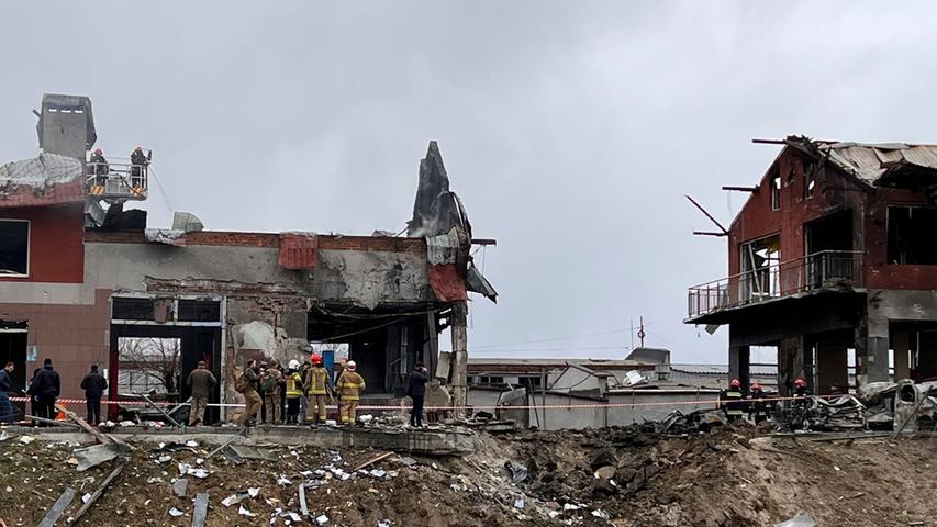 Zerstörung, wohin das Auge blickt: Auch die ukrainische Stadt Lwiw wird von der russischen Armee bombardiert. 