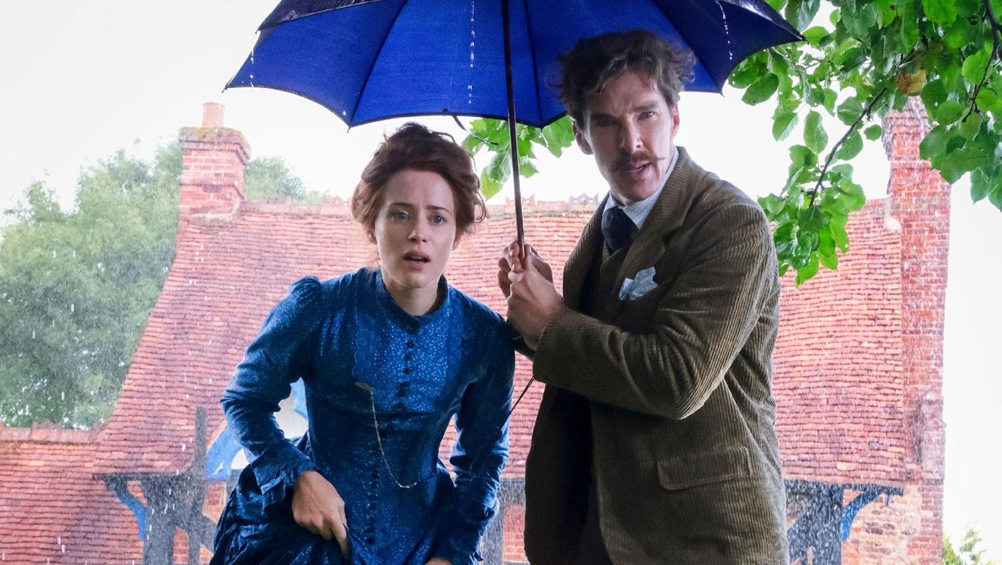 Claire Foy als Gouvernante Emily und Benedict Cumberbatch als schrulliger Katzen-Zeichner Louis Wain.
Claire Foy als Gouvernante Emily und Benedict Cumberbatch als schrulliger Katzen-Zeichner Louis Wain.