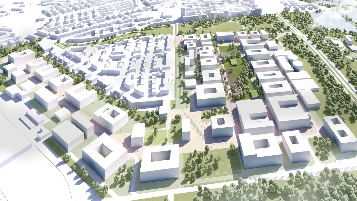 So stellen sich die Planer den neuen Campus vor: In den Unterlagen für die Stadträte findet sich diese Perspektive zur "Grünen Mitte". 