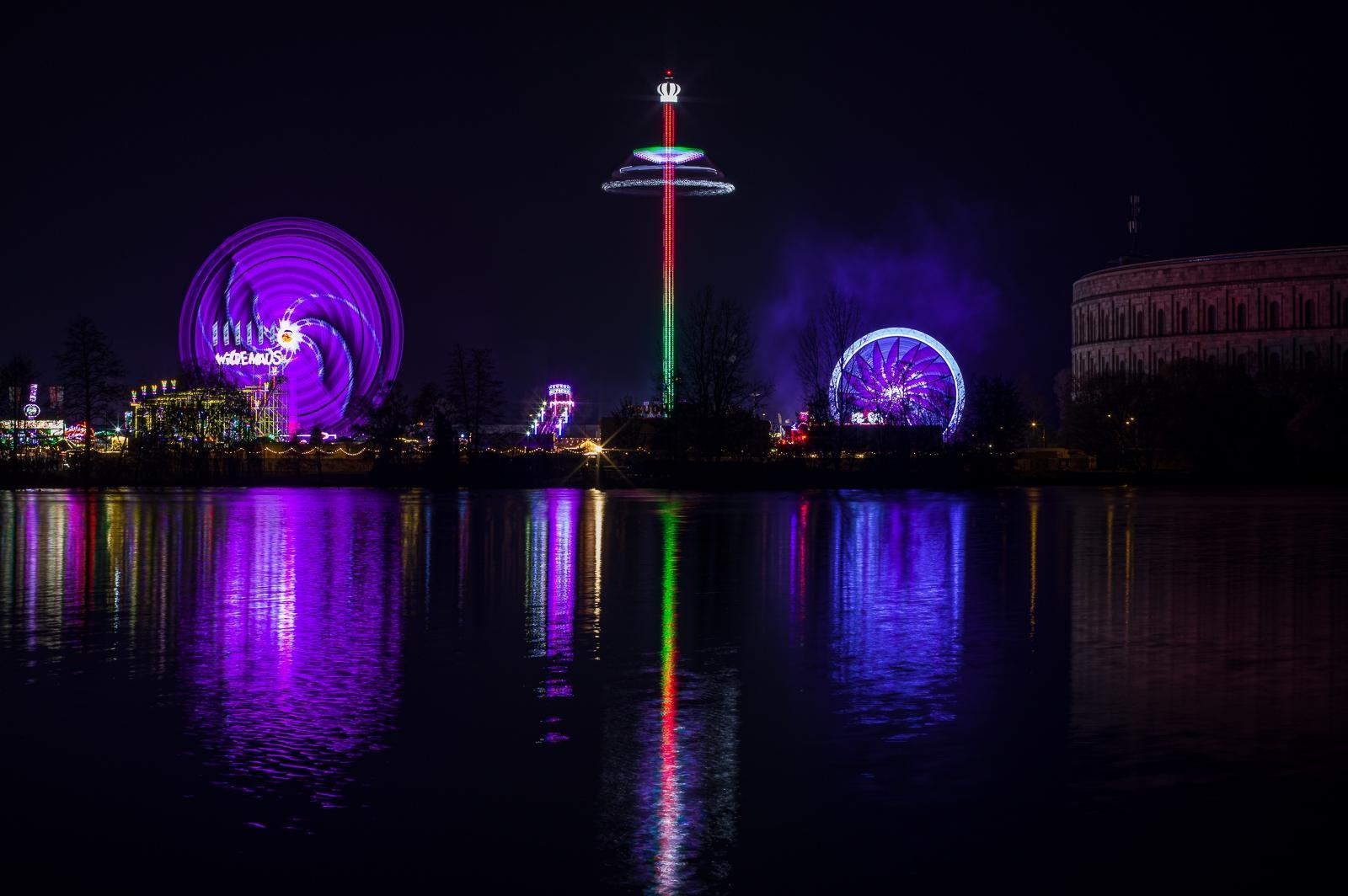 Buntes Spektakel: Das Frühlingsfest war wieder schön illuminiert.
