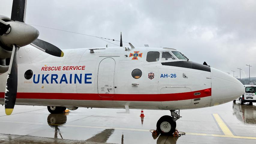 Die Maschine des Typs Antonow AN-26 hat die Verletzten von Polen nach Nürnberg gebracht.

 
