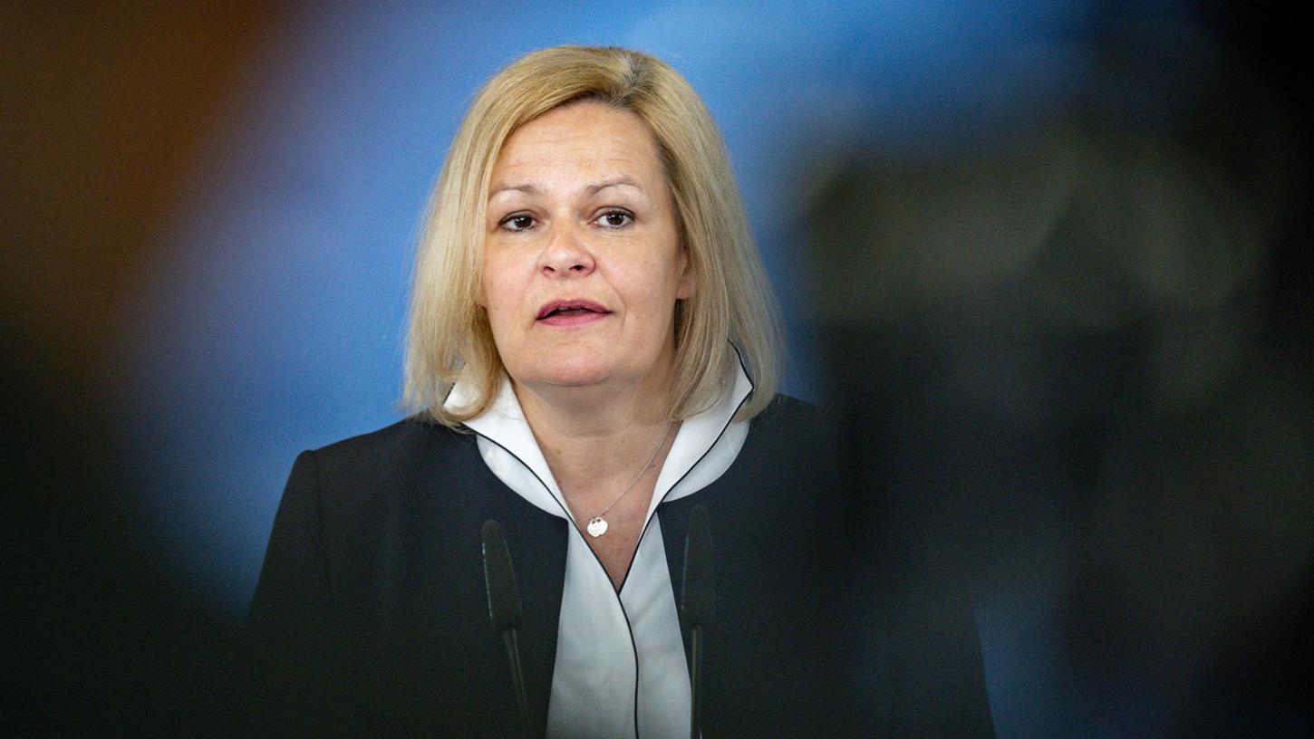 Nancy Faeser (SPD) ist Bundesministerin des Innern und für Heimat.
