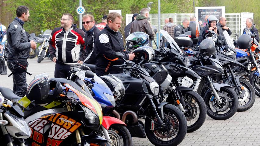 Riesiger Motorrad-Treff in Nürnberg: Mehr als 13.000 Biker rollen in den Mai