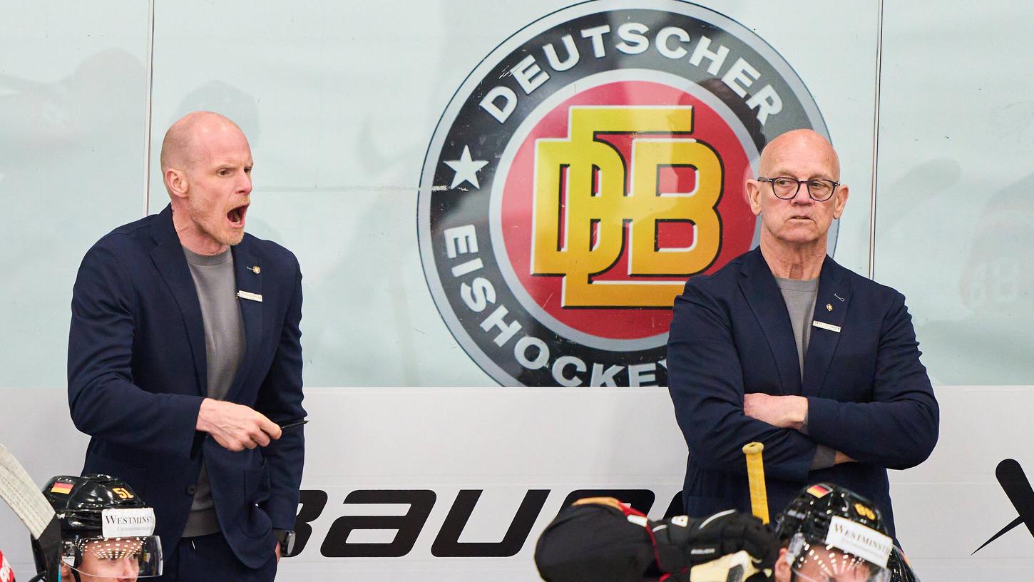 Bruder und Bruder? Vater und Sohn? Nein, Bundestrainer Toni Söderholm (links) hat Tom Rowe gebeten, ihm bei der Eishockey-WM ein Co-Trainer zu sein. 
