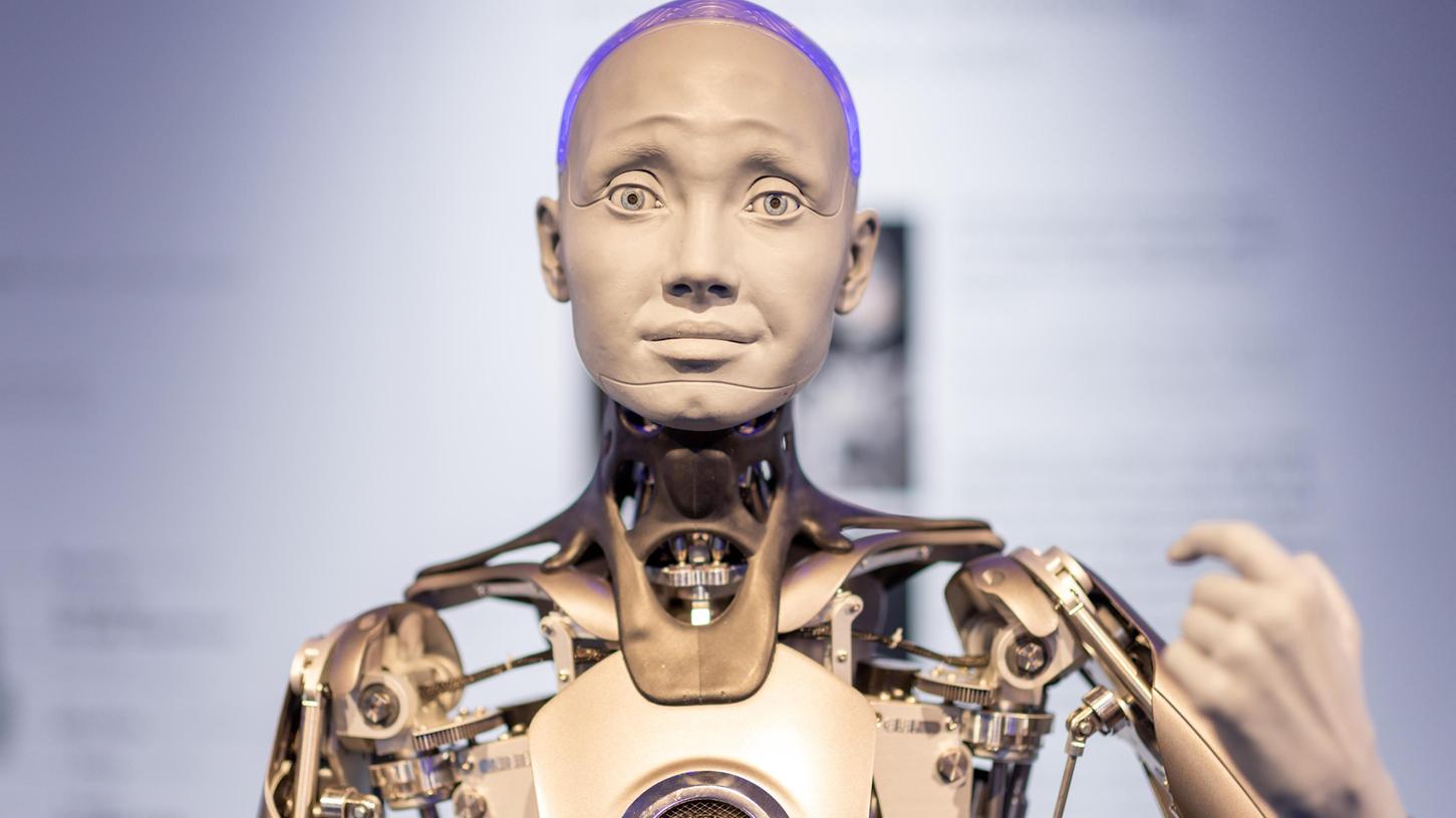 Der Roboter Ameca wird am 7. Mai erstmals in Europa für eine breite Öffentlichkeit zu sehen sein. Sie ist Teil des "Roboter-Monats Mai" des Zukunftsmuseums Nürnberg.
