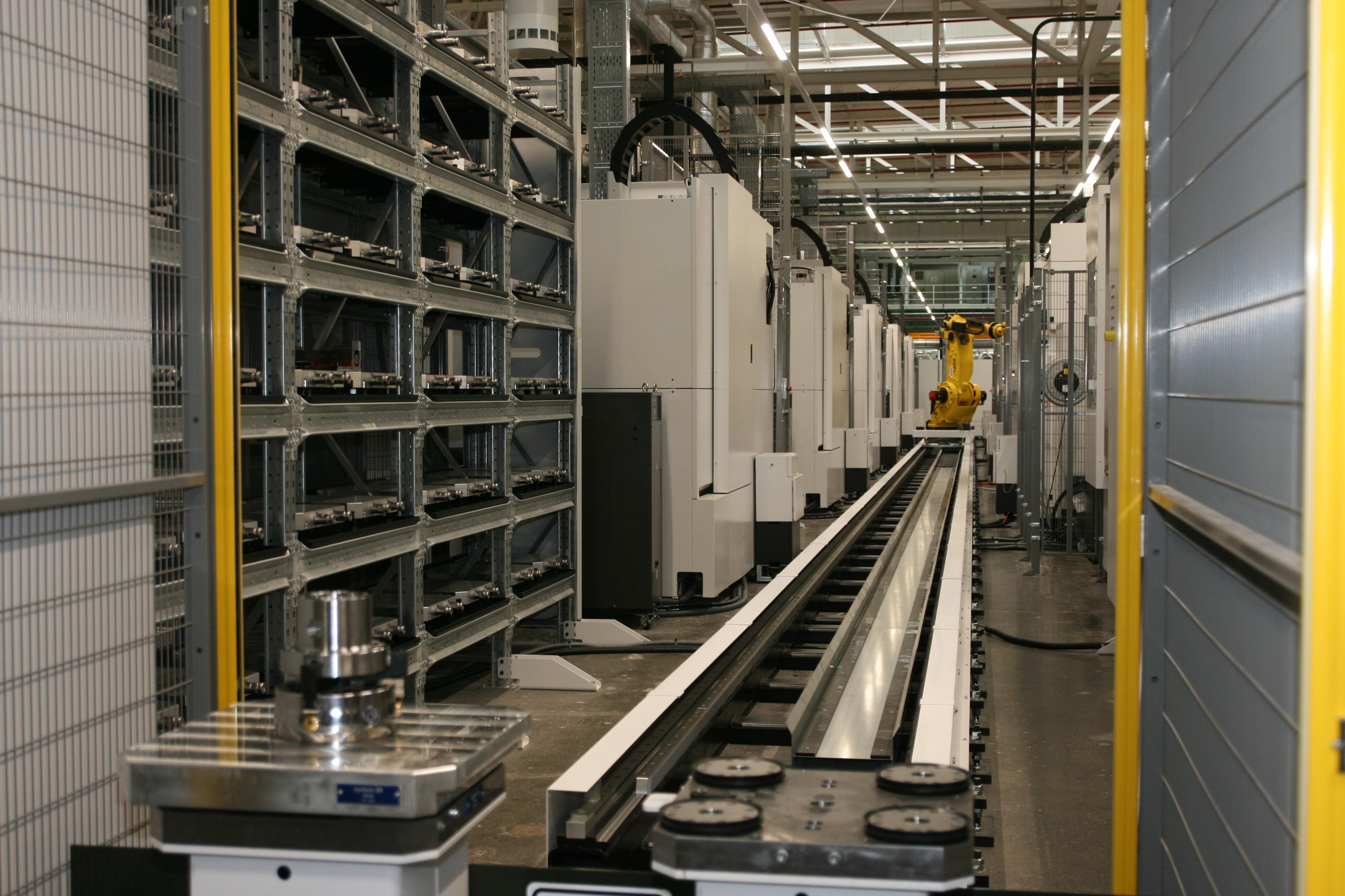 40 Meter lang ist diese Roboterlinie.