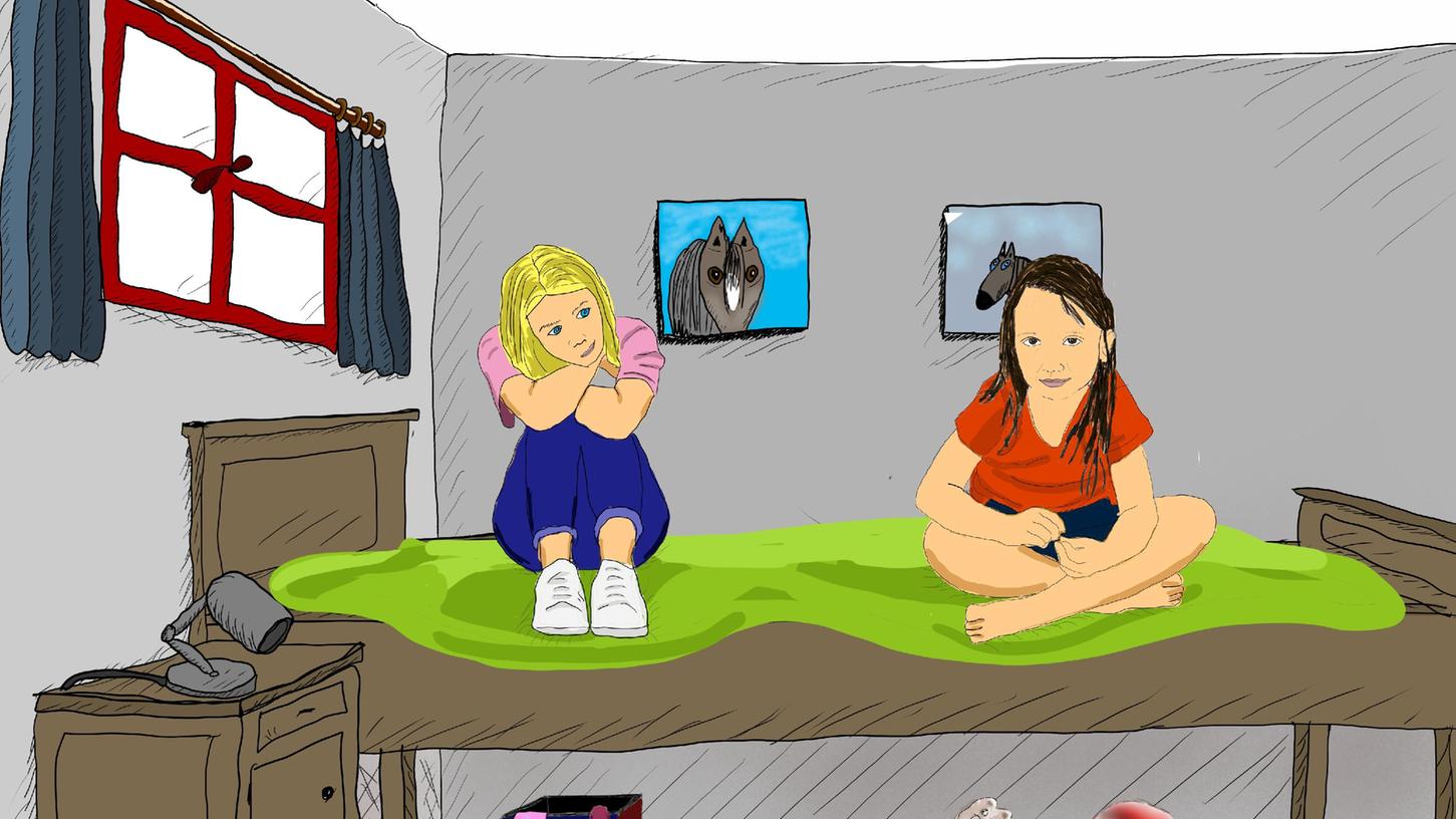 Rosa (rechts) und Lisa sind beste Freundinnen.
Rosa (rechts) und Lisa sind beste Freundinnen.