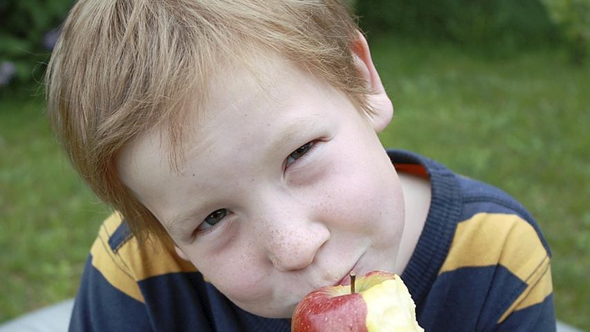 Gibt es etwas Gesünderes als einen Apfel? Das Kernobstgewächs enthält Fruchtsäuren, die wie eine biologische Zahnbürste wirken und gegen Rheuma und Gicht helfen. Fruktose fördert die Konzentration und balanciert den Blutzuckerspiegel aus. Herz-Kreislauf-Erkrankungen wird durch Apfel-Inhaltsstoffe ebenso vorgebeugt, wie sie den Cholesterinspiegel senken, und Ballaststoffe fördern die Verdauung. Wer's glaubt.