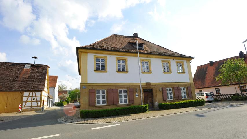 Das Rathaus in Kunreuth. Es ist Ausgangspunkt des Kulturweges. 
