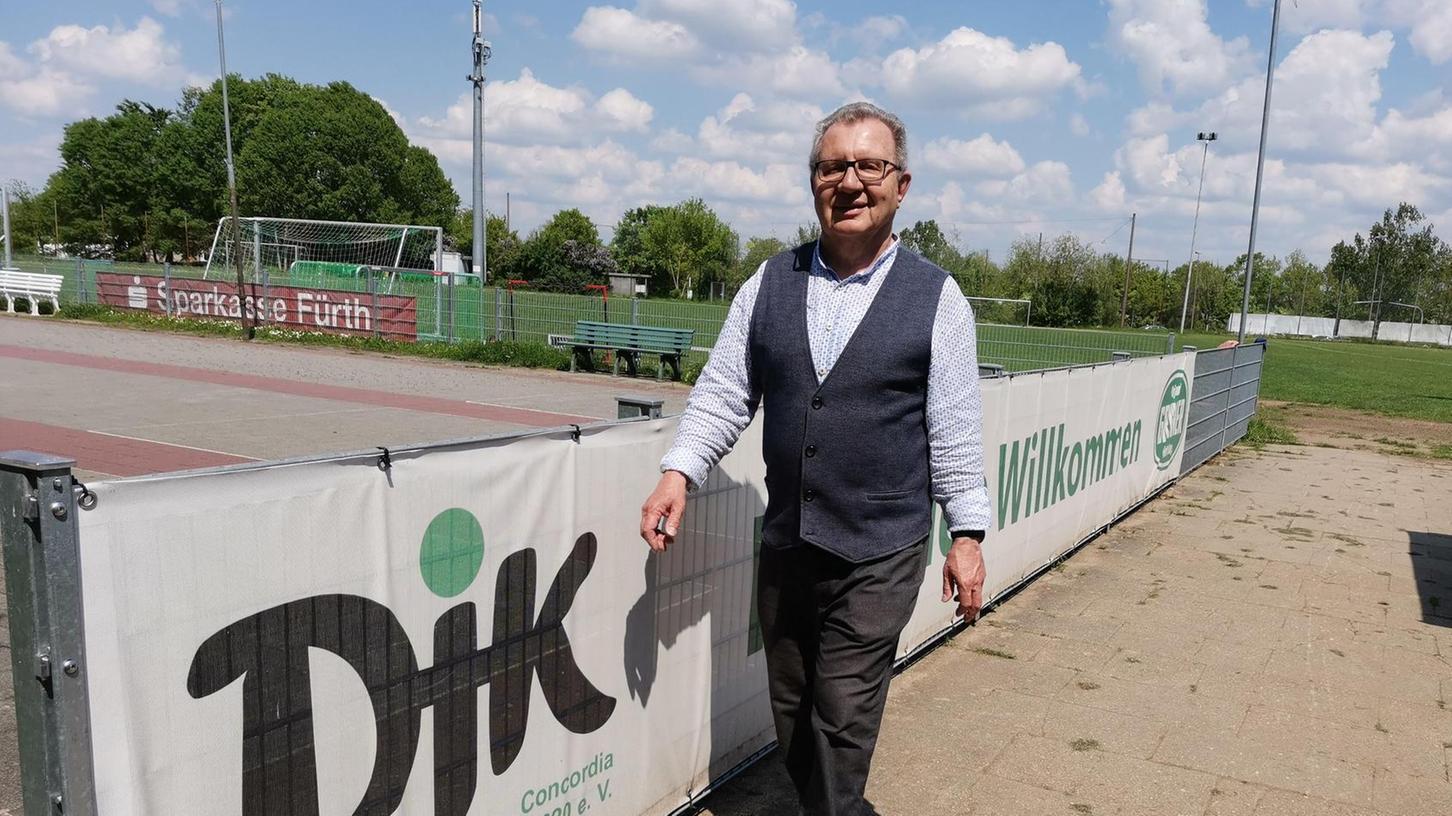 Vereinsvorsitzender Bernd Jesussek will neuer Wege gehen: Auf dem Sportgelände der DJK Concordia Fürth siedeln sich immer wieder neue Abteilungen an.