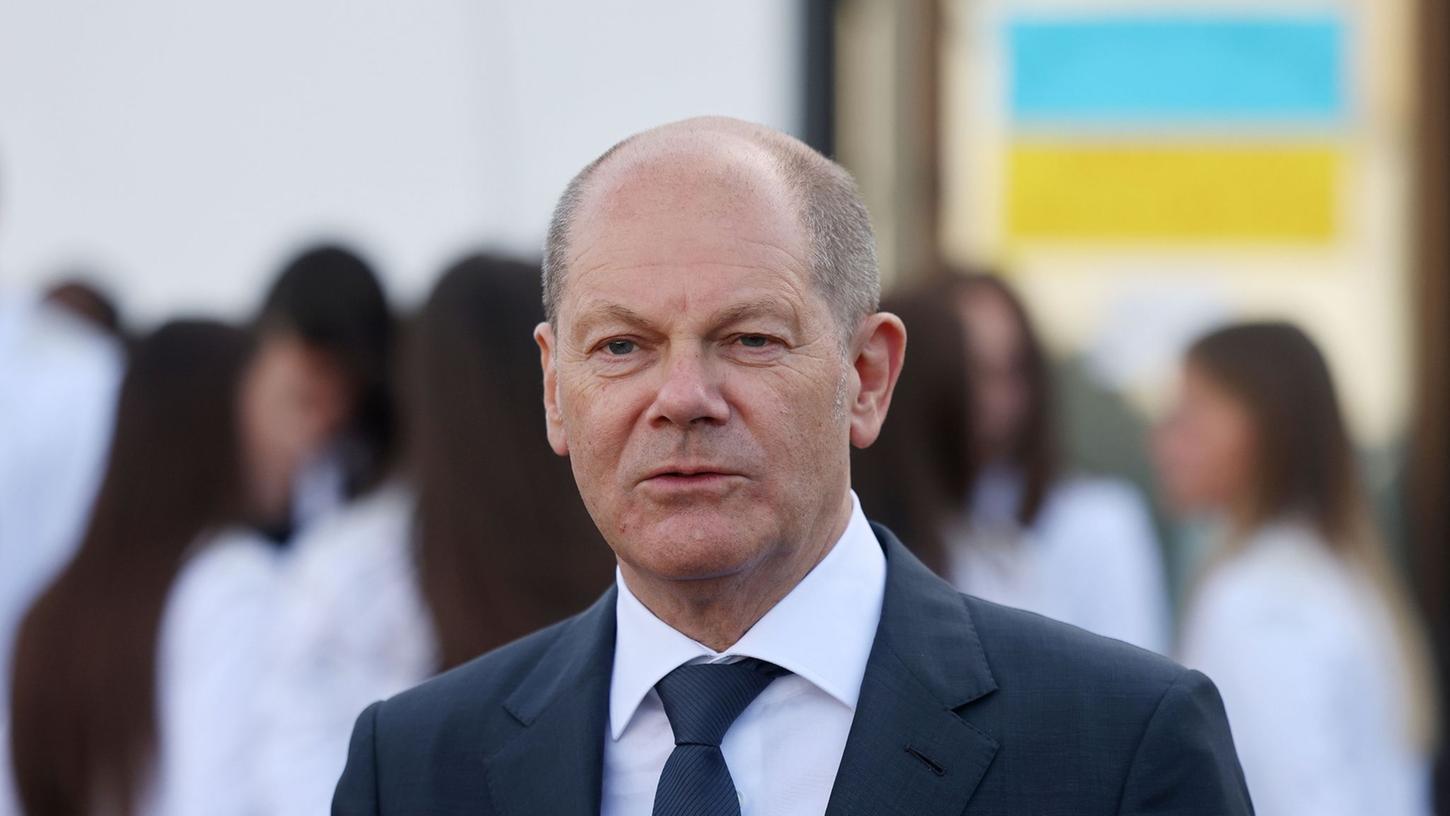 "Unser Ziel ist, dass der russische Invasionsversuch scheitert": Bundeskanzler Olaf Scholz. "Unser Ziel ist, dass der russische Invasionsversuch scheitert": Bundeskanzler Olaf Scholz.