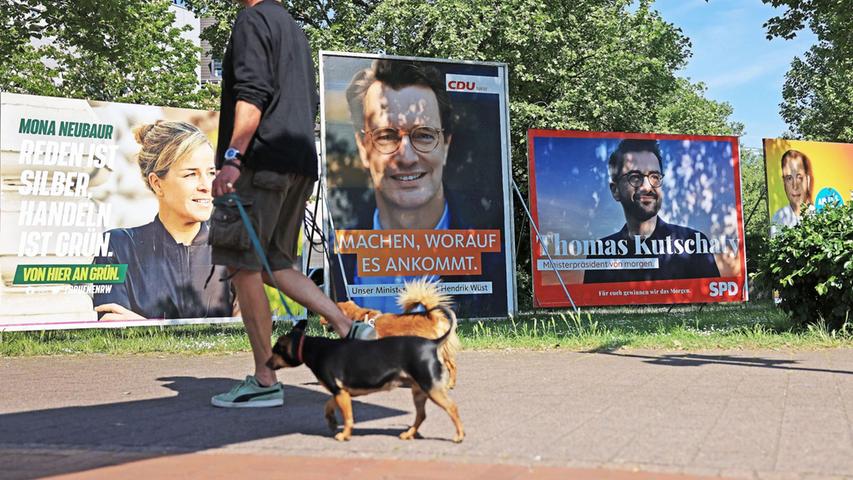 Die Wahl dürfte knapp werden: In Nordrhein-Westfalen liegen SPD und CDU sehr nah beieinander. Die Wahl dürfte knapp werden: In Nordrhein-Westfalen liegen SPD und CDU sehr nah beieinander.