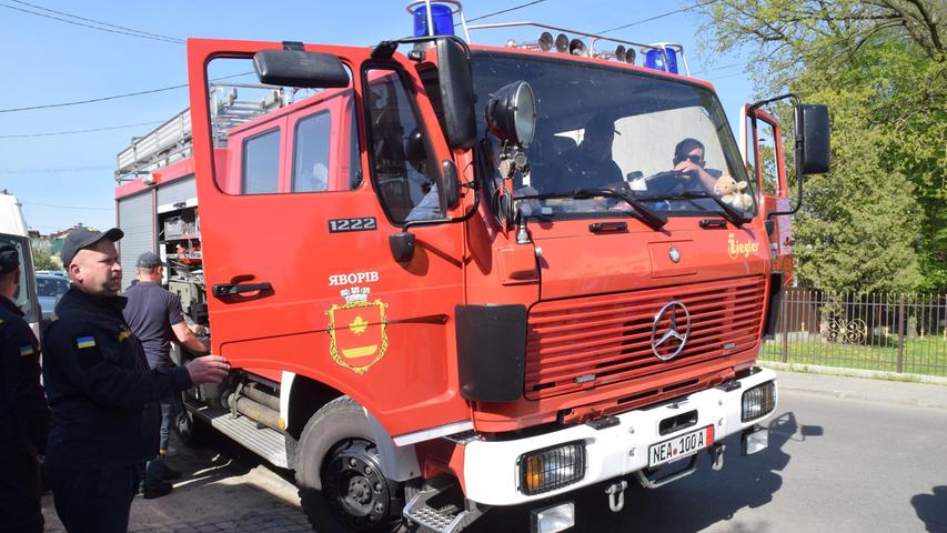 Bewegende Eindrücke für die Helfer: Fränkisches Feuerwehrfahrzeug erreicht die Ukraine Bewegende Eindrücke für die Helfer: Fränkisches Feuerwehrfahrzeug erreicht die Ukraine