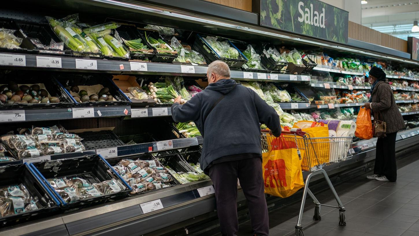 Die Preise für Lebensmittel sind in Großbritannien zuletzt deutlich gestiegen.