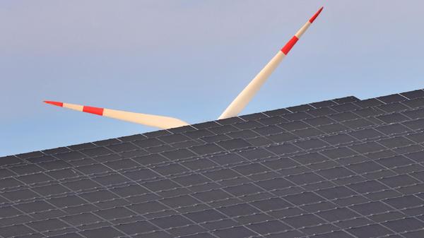 Windrad hinter Solarpark