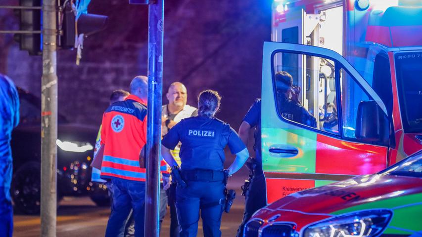 Einsatz in Fürther Südstadt: Eine Schlägerei, eine Blutspur und drei Verletzte