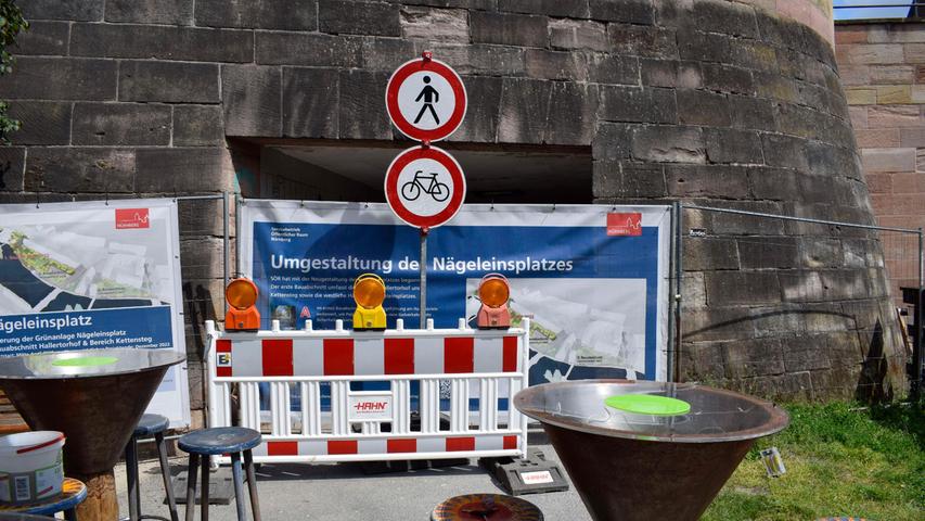 Am Nürnberger Nägeleinsplatz: Wann öffnet wichtiger Rad- und Fußweg wieder?