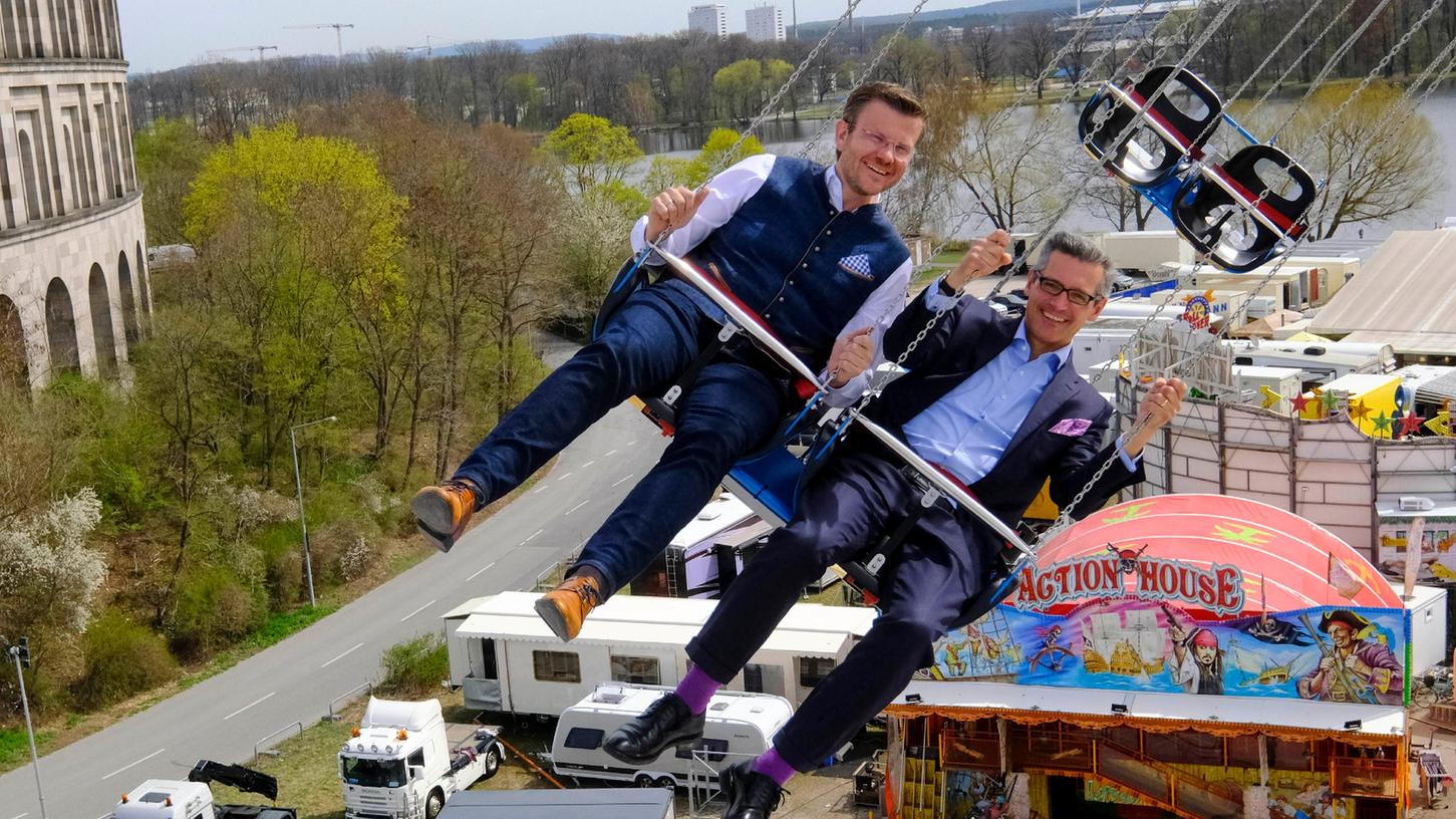 Oberbürgermeister Marcus König (links) wird ab September 2023 ohne Wirtschaftsreferent Michael Fraas auskommen müssen. Hier ein Foto von der Volksfestbesichtigung im April.
Oberbürgermeister Marcus König (links) wird ab September 2023 ohne Wirtschaftsreferent Michael Fraas auskommen müssen. Hier ein Foto von der Volksfestbesichtigung im April.