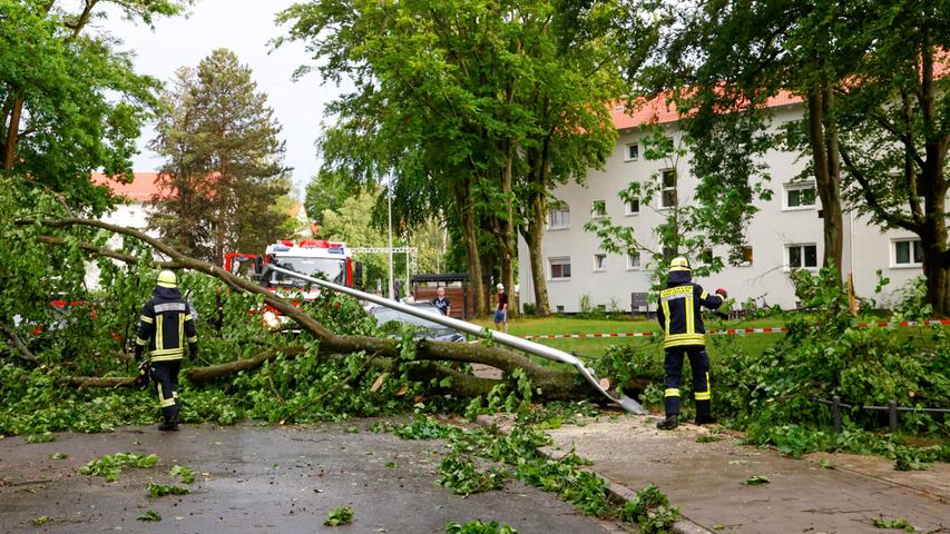 Bilder: So wütete der Sturm in Erlangen