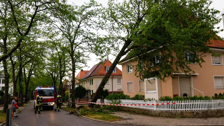 Bilder: So wütete der Sturm in Erlangen