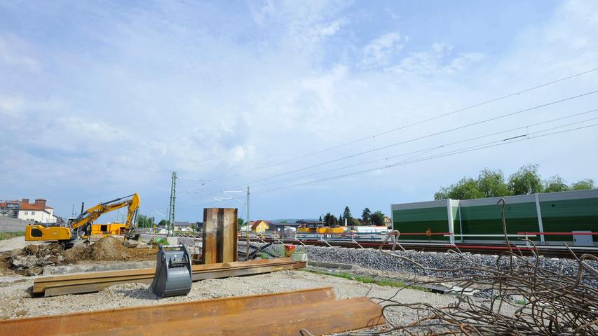 Rundgang: So sieht es aktuell auf der Bahn-Baustelle in Eggolsheim aus