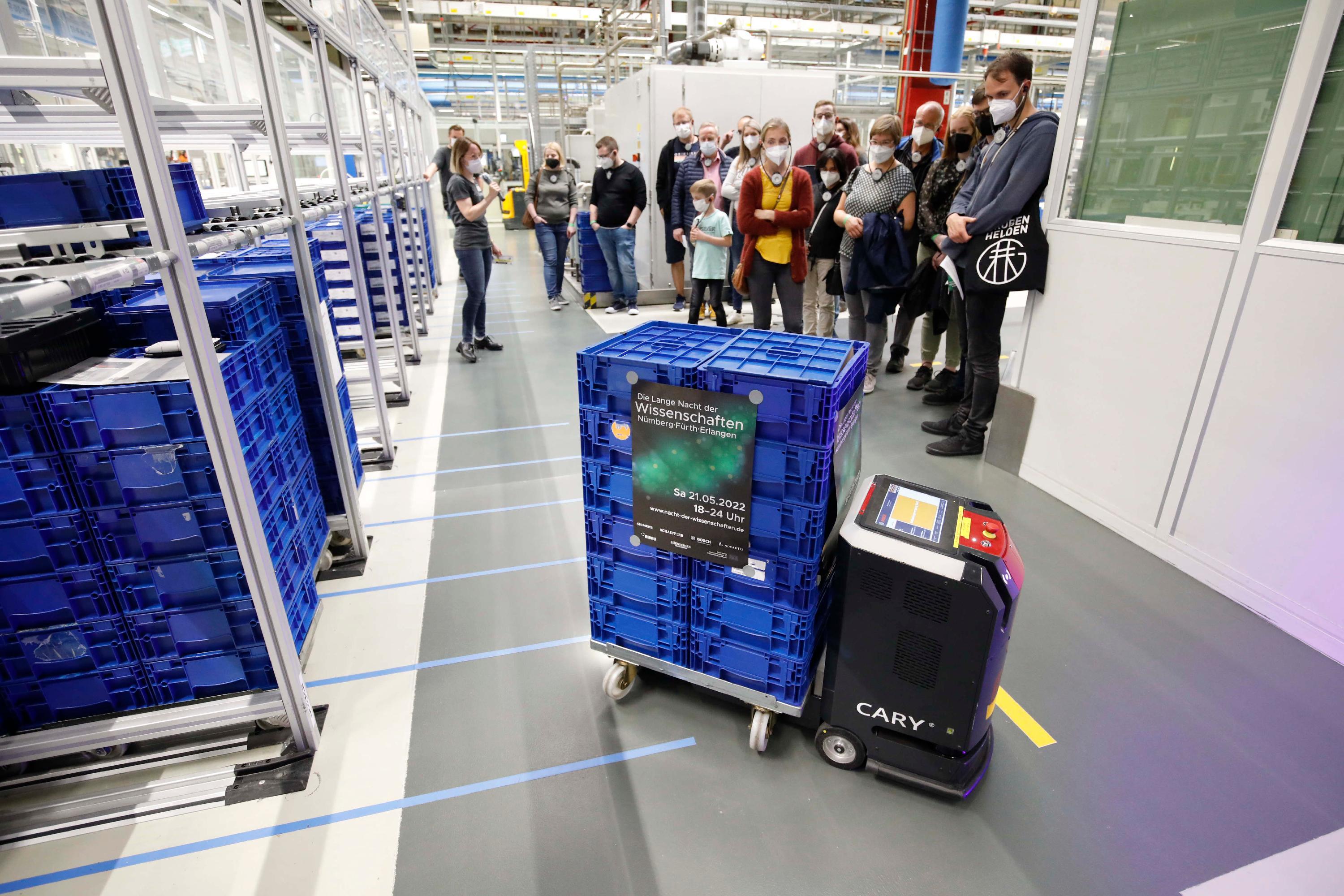 Die Firma Bosch informierte über autonome Transportsysteme.