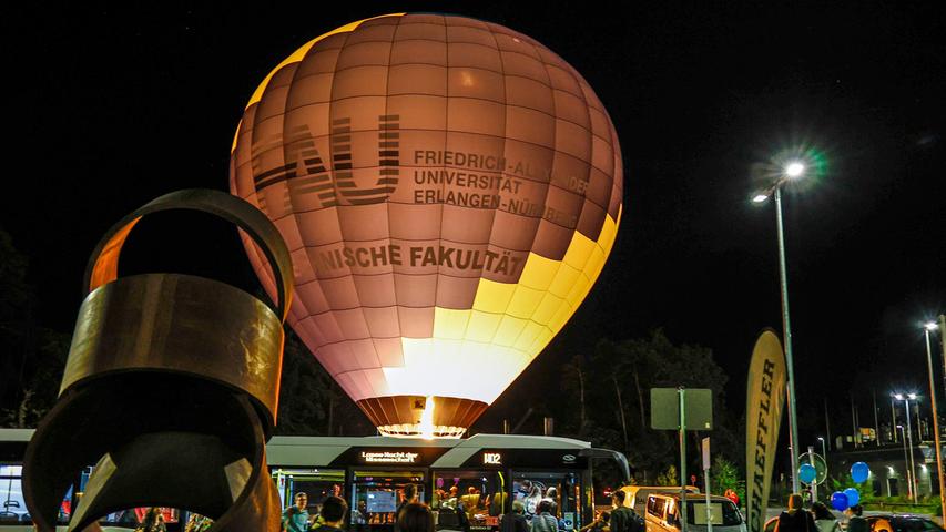Im Südgelände, Heimat der Technischen Fakultät der FAU, zog der fakultätseigene Heißluftballon die Blicke auf sich.
