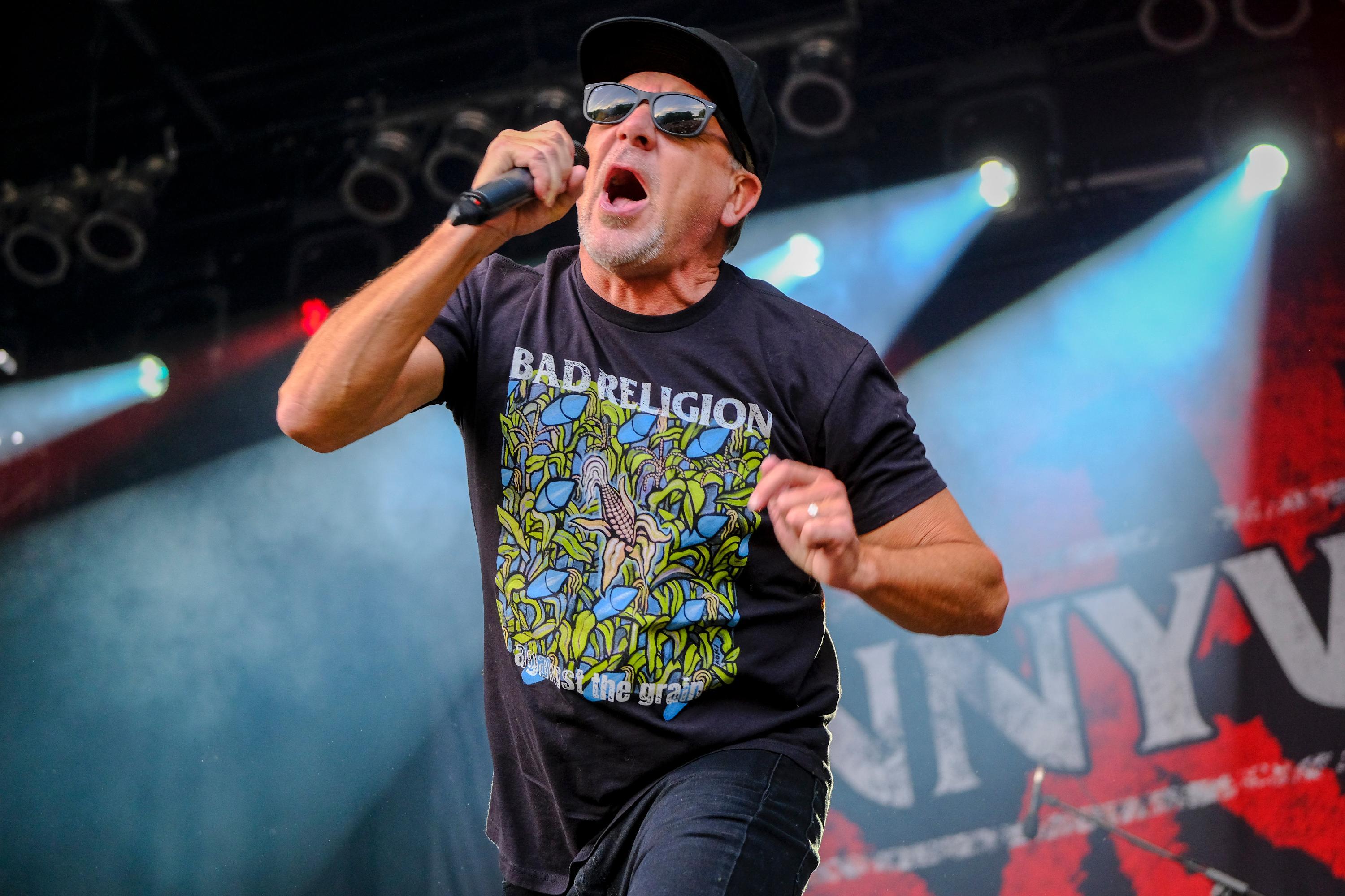 Co-Headliner des Tages: Pennywise - ebenfalls Melodic Punkrock aus ebenfalls Kalifornien. Hier im Bild Sänger Jim Lindberg.