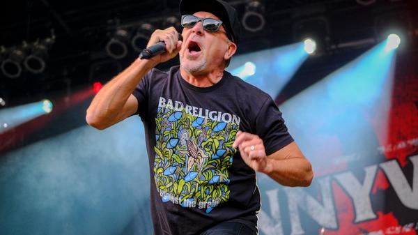 Co-Headliner des Tages: Pennywise - ebenfalls Melodic Punkrock aus ebenfalls Kalifornien. Hier im Bild Sänger Jim Lindberg.