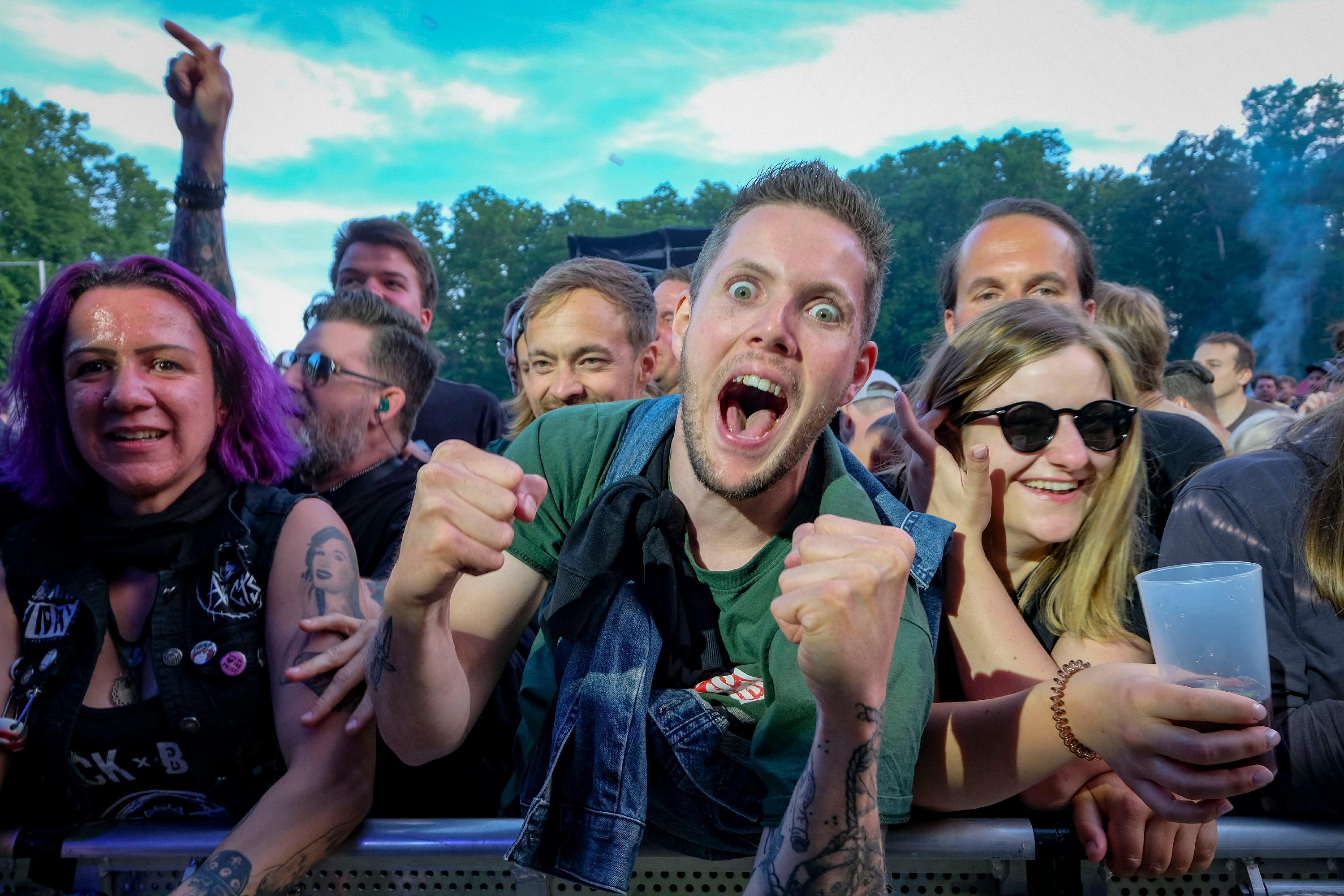 Die Fans waren aus ganz Süddeutschland angereist, um ihre Helden nach langer Pause endlich wieder live zu erleben.