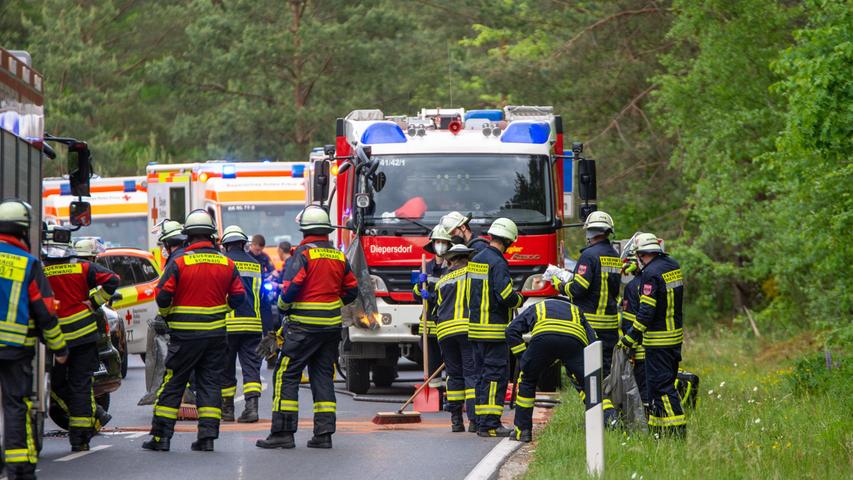 Drei Verletzte nach Frontal-Kollision im Nürnberger Land