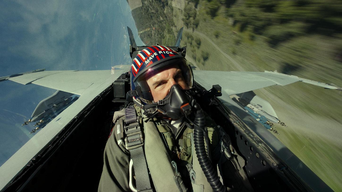 Tom Cruise als Capt. Pete "Maverick" Mitchell in einer Szene des Films "Top Gun: Maverick"