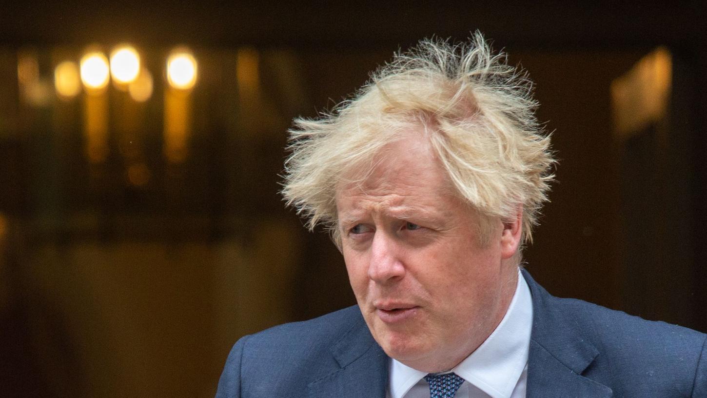 Boris Johnson, Premierminister von Großbritannien, verlässt 10 Downing Street