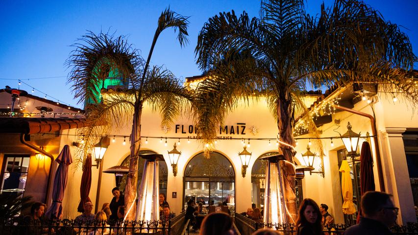Nicht nur die Architektur wird durch den spanisch-mexikanischen Stil beeinflusst - auch die Kulinarik. Wie hier im Flor De Maiz Restaurant. 