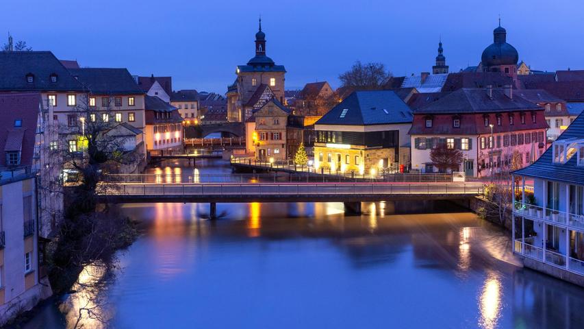 Auch beeindruckend: Bamberg bei Nacht.