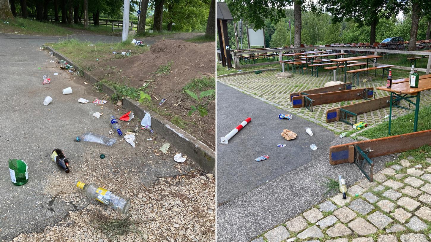 Party-Hinterlassenschaften auf dem Kunigundenberg: Stadt will Party-Hinterlassenschaften auf dem Kunigundenberg: Stadt will