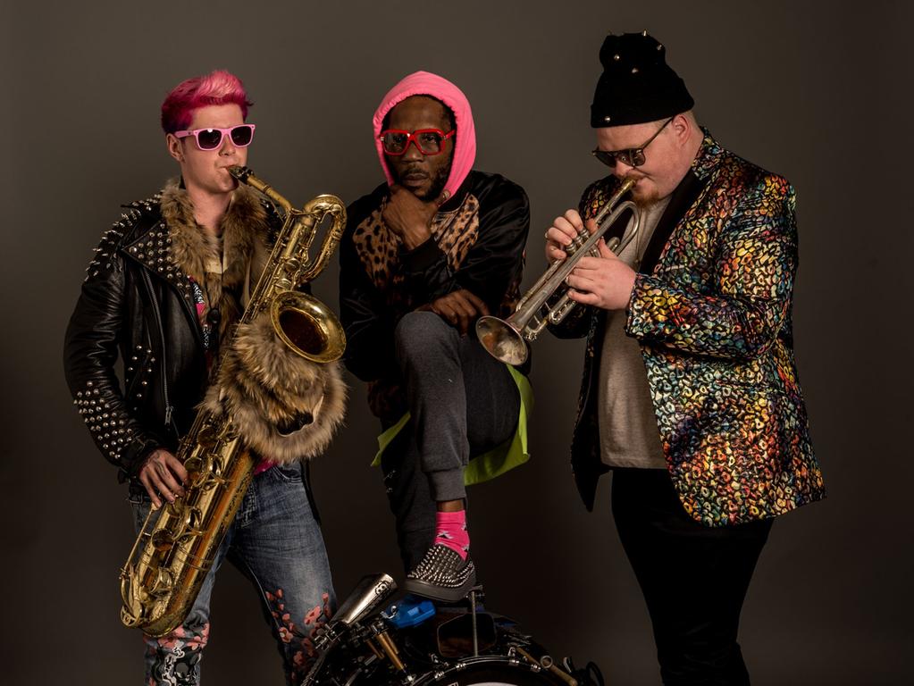 Too Many Zooz, ein Brass-Trio aus New York.
Too Many Zooz, ein Brass-Trio aus New York.
