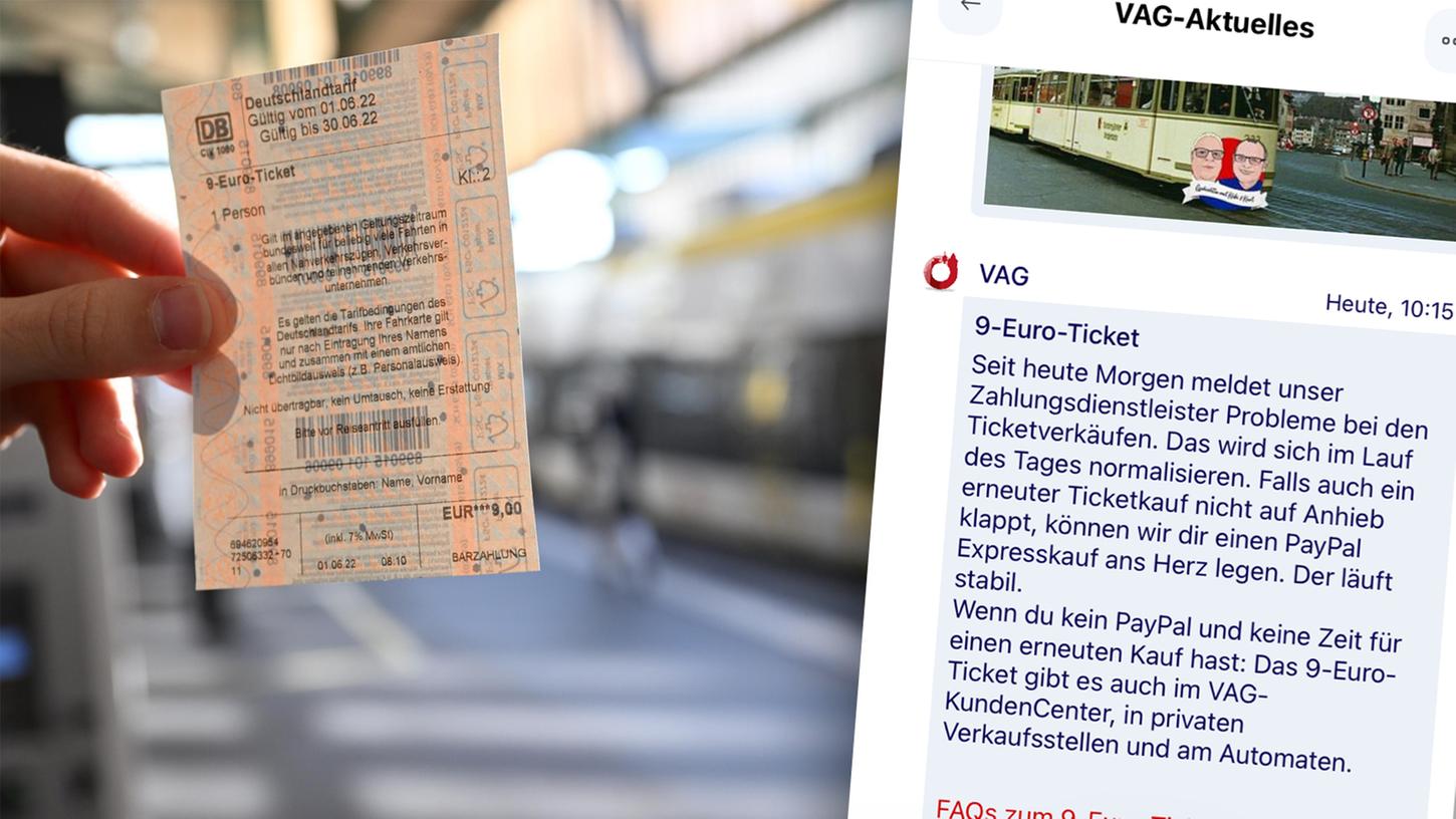 Seit heute gilt das Neun-Euro-Ticket auch in Franken. 