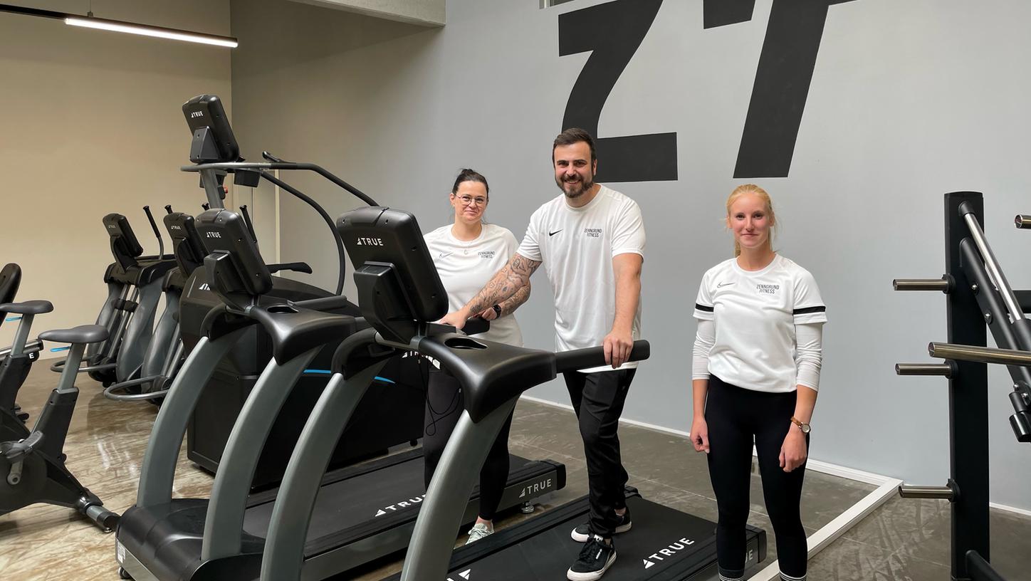 Die Zenngrund-Fitness-Crew mit Carolin Lieb, Denis Wiesinger und Carina Treu (von links).