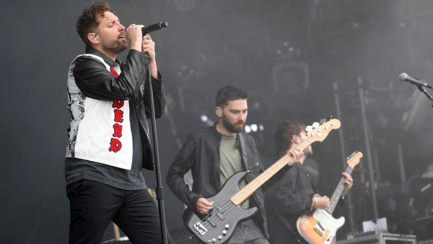 Die britische Rockband um Sänger Josh Francesci rockte die Utopia Stage.