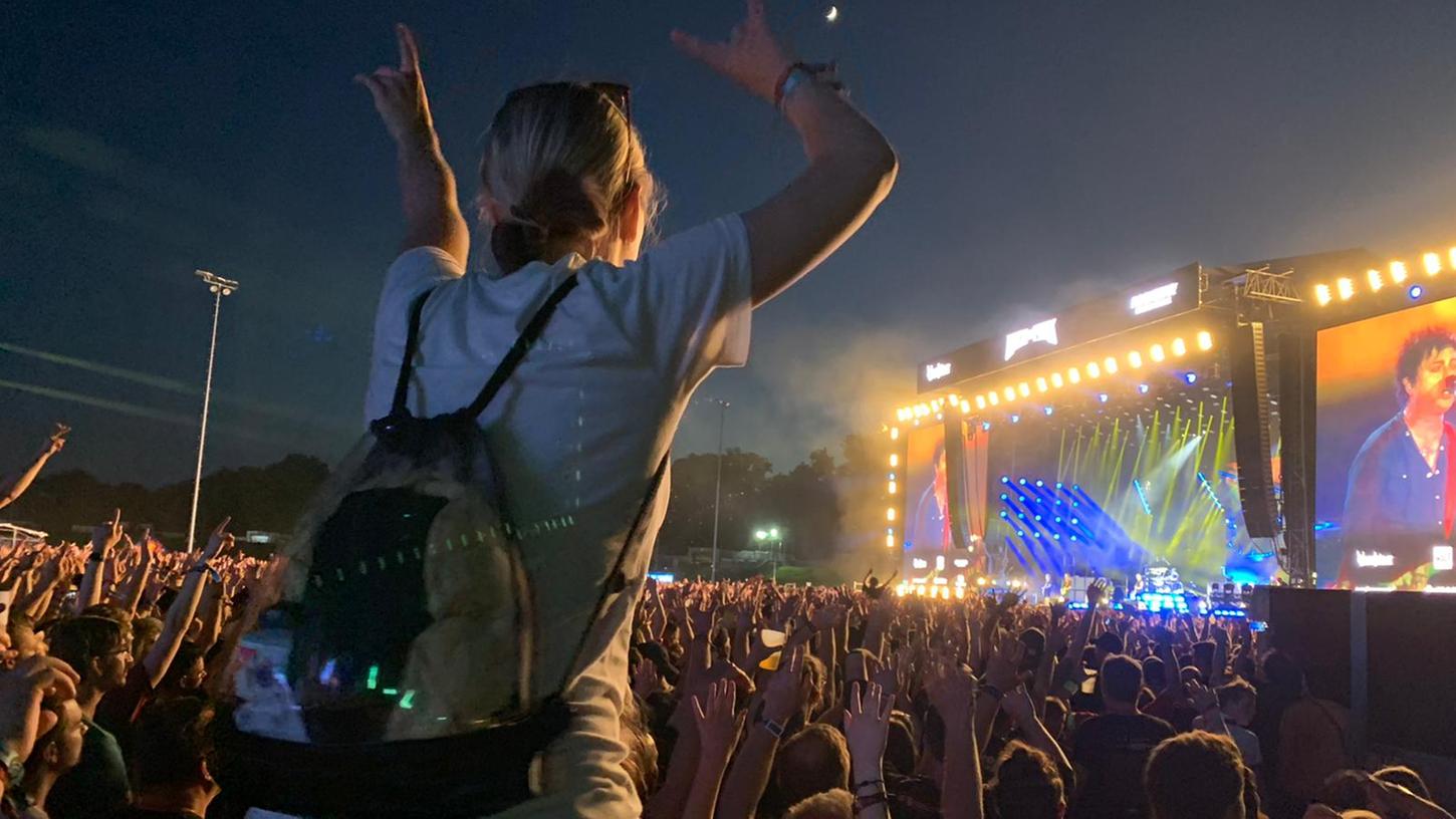 Euphorische Stimmung bei Green Day. Euphorische Stimmung bei Green Day.