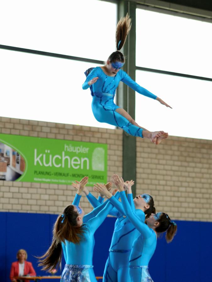 Akrobatik beim DJK-Bundessportfest 2022 in Schwabach.