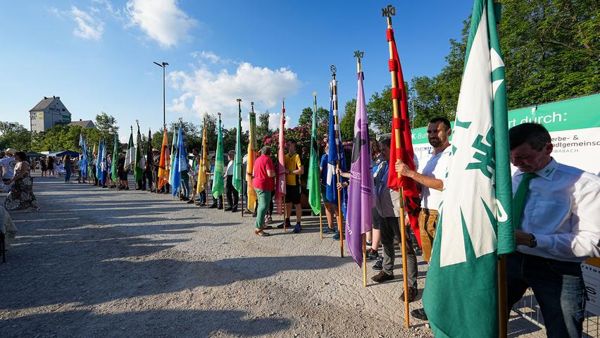 DJK-Bundessportfest 2022 in Schwabach: Der Bannerzug. DJK-Bundessportfest 2022 in Schwabach: Der Bannerzug.