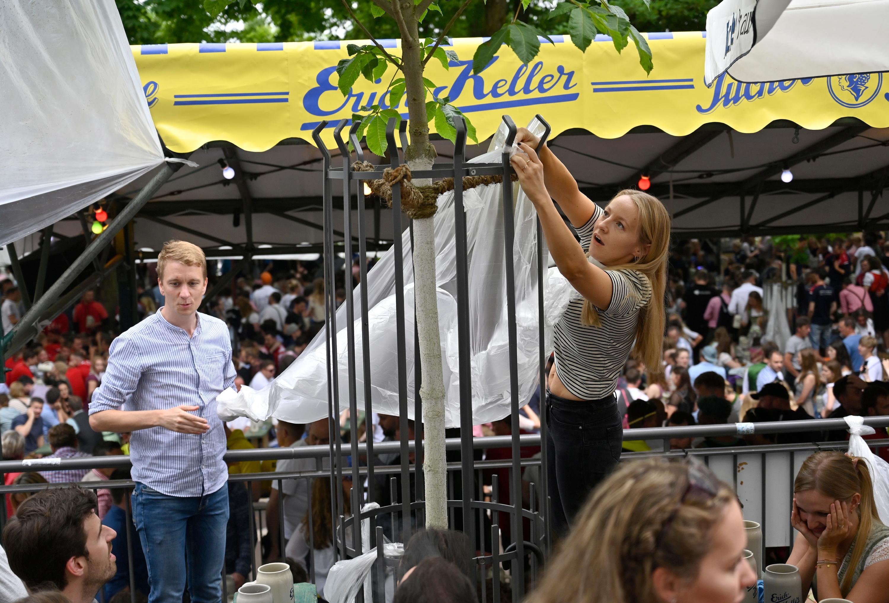 Die Berg-Besucher wussten sich zu helfen.