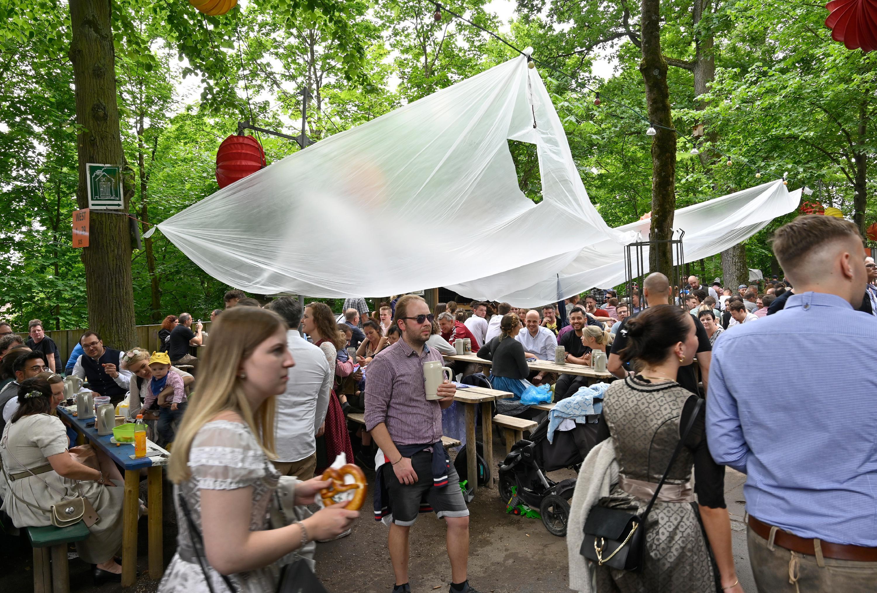Auch am Abend blieb das Wetter unverändert.