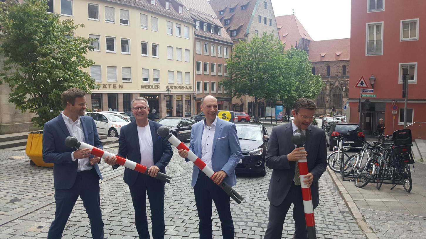 Fast bis zur Nürnberger Kaiserburg: Die Fußgängerzone in der Sebalder Altstadt wächst